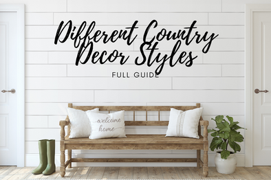 Country Decor Styles Farmhouse to Country Chic