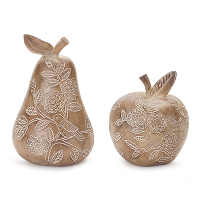 Decorative Pear and Apple Set