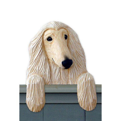Afghan Hound Dog Door Toppers - Cream Shugar Plums Gift Store
