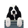 Wood Carved Cocker Spaniel Dog Door Topper - Black/Parti Shugar Plums Gift Store
