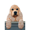 Wood Carved Cocker Spaniel Dog Door Topper - Buff Shugar Plums Gift Store