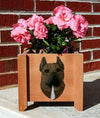 Staffordshire Terrier Wood Planter Box - Brindle Shugar Plums Gift Store