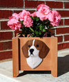 Beagle Wood Garden Planter - Red/White Shugar Plums Gift Store