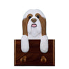 Bearded Collie Dog Leash Holder - Brown Shugar Plums Gift Store