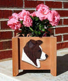 Border Collie Dog Planter Box - Red Shugar Plums Gift Store