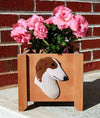 Handmade Borzoi Dog Planter Box - Red Shugar Plums Gift Store