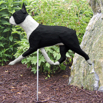 Boston Terrier Garden Stake - Black Shugar Plums Gift Store