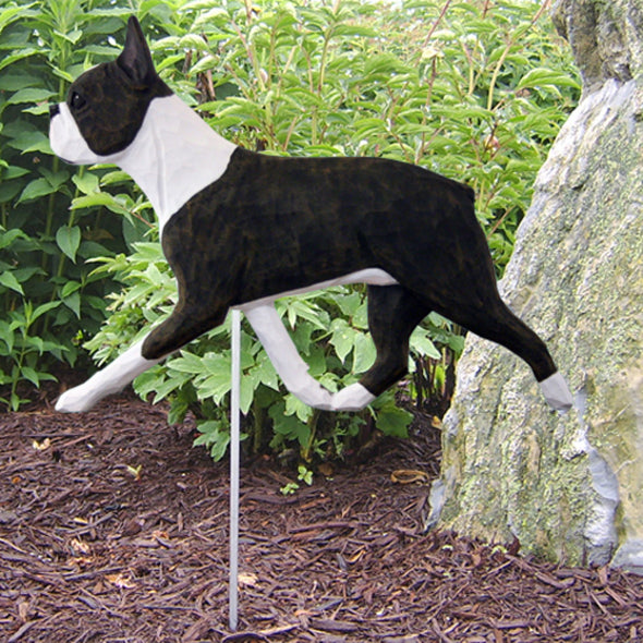 Boston Terrier Garden Stake
