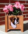 Handmade Natural Boxer Dog Planter Box - Fawn Shugar Plums Gift Store