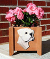 Handmade Natural Boxer Dog Planter Box - White Shugar Plums Gift Store