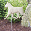 Boxer Dog Outdoor Garden Stake - Cropped White Shugar Plums Gift Store