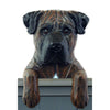 Wood Carved Bullmastiff Dog Door Topper - Brindle Shugar Plums Gift Store