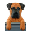 Wood Carved Bullmastiff Dog Door Topper - Red Shugar Plums Gift Store
