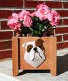 Handmade English Bulldog Dog Planter Box - Red Shugar Plums Gift Store