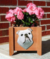 Handmade English Bulldog Dog Planter Box - White Shugar Plums Gift Store