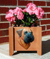 Handmade Bullmastiff Dog Planter Box - Red Shugar Plums Gift Store
