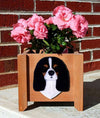 Handmade Cavalier King Charles Spaniel Dog Planter Box - Tri Shugar Plums Gift Store