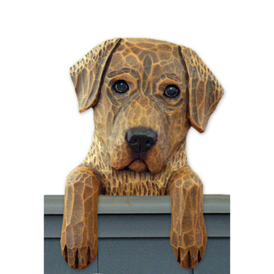 Wood Carved Chesapeake Bay Retriever Dog Door Topper - Shugar Plums Gift Store