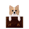 Chihuahua Long Haired Leash Holder - Fawn White Shugar Plums Gift Store