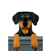 Wood Carved Doberman Dog Door Topper - Black Shugar Plums Gift Store