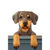 Wood Carved Doberman Dog Door Topper - Red Shugar Plums Gift Store