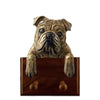 English Bulldog Leash Holder - Brindle Shugar Plums Gift Store