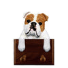 English Bulldog Leash Holder - Tan Shugar Plums Gift Store
