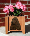 Handmade English Cocker Spaniel Dog Planter Box - Liver Shugar Plums Gift Store