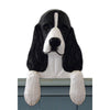 Wood Carved English Springer Spaniel Dog Door Topper - Black Shugar Plums Gift Store