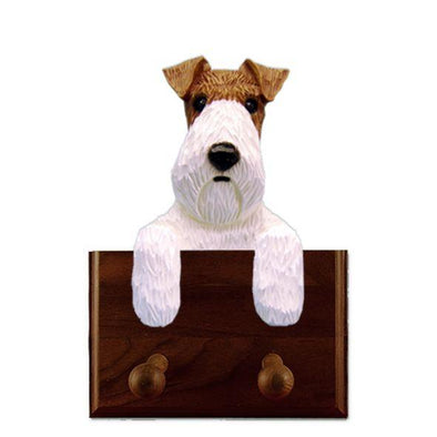 Wire Fox Terrier Dog Leash Holder - Shugar Plums Gift Store