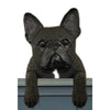 Wood Carved French Bulldog Dog Door Topper - Blk/Brindle Shugar Plums Gift Store