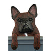 Wood Carved French Bulldog Dog Door Topper - Red Shugar Plums Gift Store