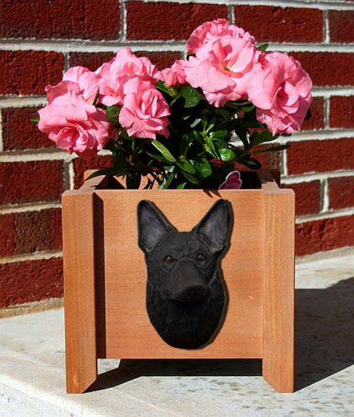 Handmade German Shepherd Dog Planter Box