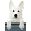 Wood Carved German Shepherd Dog Door Topper - White Shugar Plums Gift Store