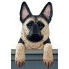 Wood Carved German Shepherd Dog Door Topper - Tan Shugar Plums Gift Store