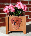 Handmade Golden Retriever Dog Planter Box - Dark Shugar Plums Gift Store