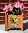 Handmade Golden Retriever Dog Planter Box - Light Shugar Plums Gift Store
