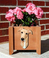Greyhound Dog Wood Planter Box - Fawn Shugar Plums Gift Store