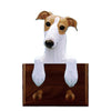 Greyhound Leash Holder - Fawn/White Shugar Plums Gift Store
