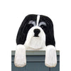 Wood Carved Havanese Dog Door Topper - Black/White Shugar Plums Gift Store