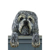 Wood Carved Havanese Dog Door Topper - Light Grey Shugar Plums Gift Store