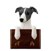 Italian Greyhound Leash Hook - Blue/White Shugar Plums Gift Store