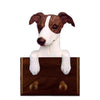 Italian Greyhound Leash Hook - Brindle/White Shugar Plums Gift Store
