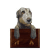 Irish Wolfhound Dog Leash Hook - Grey Shugar Plums Gift Store