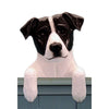 Wood Carved Jack Russell Terrier Dog Door Topper - Black Shugar Plums Gift Store