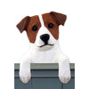 Wood Carved Jack Russell Terrier Dog Door Topper - Brown Shugar Plums Gift Store