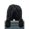Wood Carved Lhasa Apso Dog Door Topper - Black Shugar Plums Gift Store