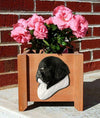 Handmade Newfoundland Dog Planter Box - Landseer Shugar Plums Gift Store