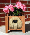 Handmade Pekingese Dog Planter Box - Fawn Shugar Plums Gift Store