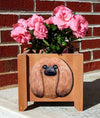 Handmade Pekingese Dog Planter Box - Red Shugar Plums Gift Store